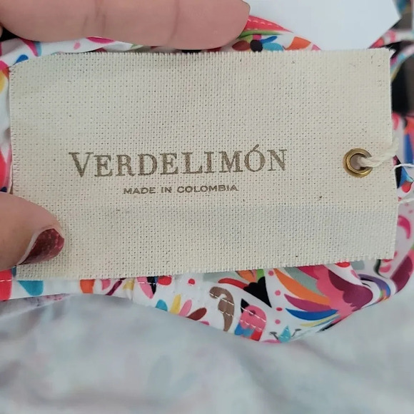 VERDELIMONIZAMAL WOMENS PRINTED WRAP BIKINI SWIM TOP - Picture 6 of 6